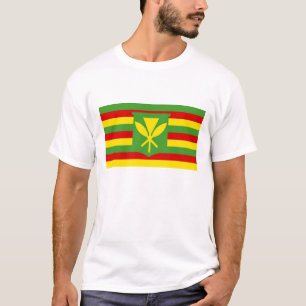 Camiseta Hawaiians étnicos do nativo da bandeira de Kanaka