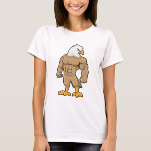 Camiseta Hawk como Bodybuilder com pacote Seis