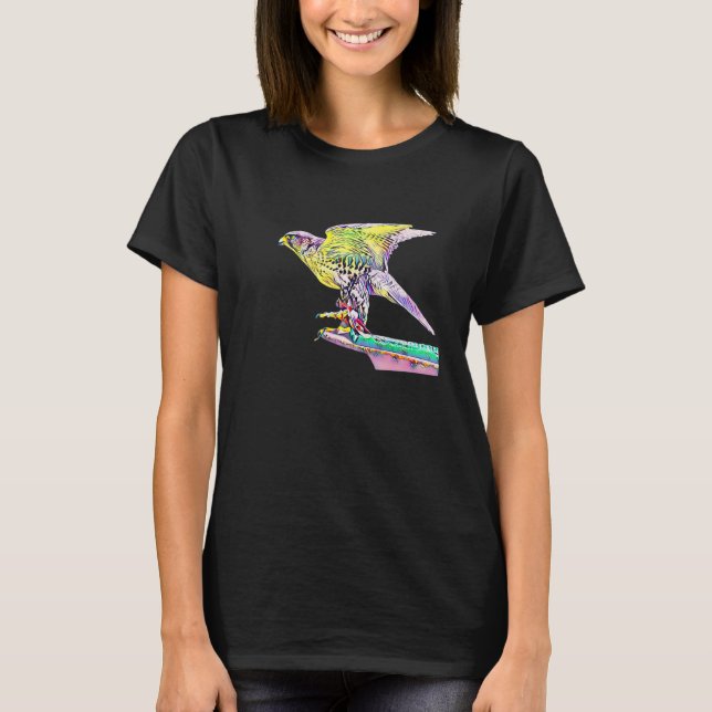 Camiseta Hawk Motif Bird Of Prey Falcon (Frente)