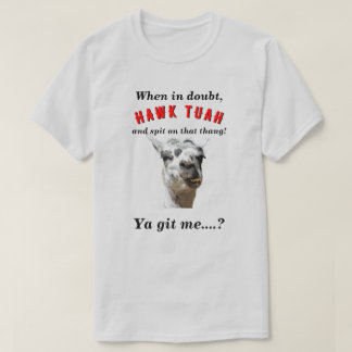 Camiseta Hawk tuah cuspindo a paródia da novidade de lama L