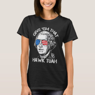 Camiseta Hawk Tuah Funny 2024 4º de julho Meme