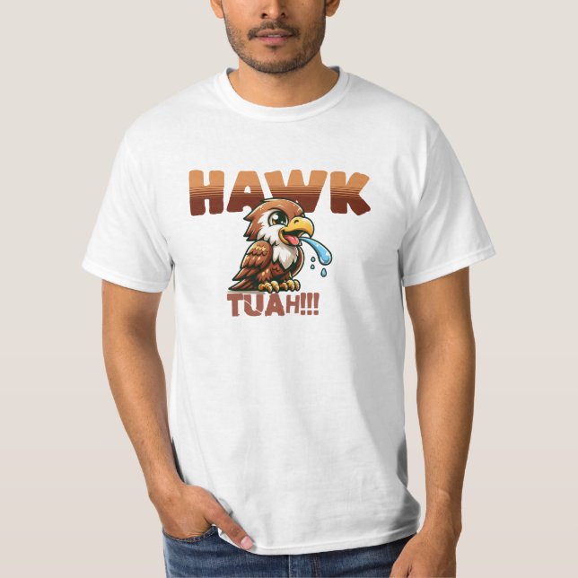 Camiseta Hawk Tuah! - T-Shirt Unisex Softstyle | Única e (Frente)