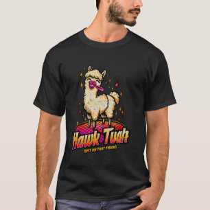 Camiseta Hawk Tuah Tuha Alpaca Llama Engraçado Meme Viral