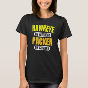 Camiseta Hawkeye No Sábado Packer No Domingo Green Bay Vin