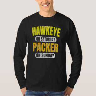 Camiseta Hawkeye No Sábado Packer No Domingo Green Bay Vin