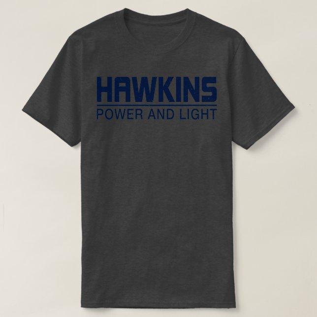 Camiseta Hawkins Power and Light (Frente do Design)