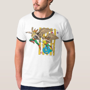 Camiseta Hawkman e Hawkgirl