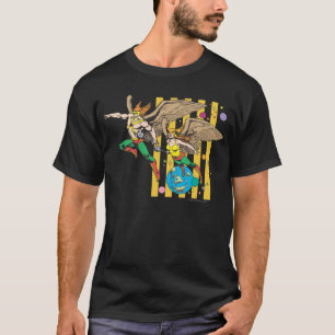 Camiseta Hawkman e Hawkgirl