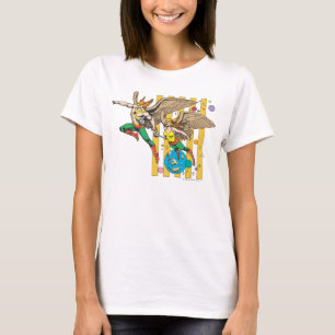 Camiseta Hawkman e HawkWomen