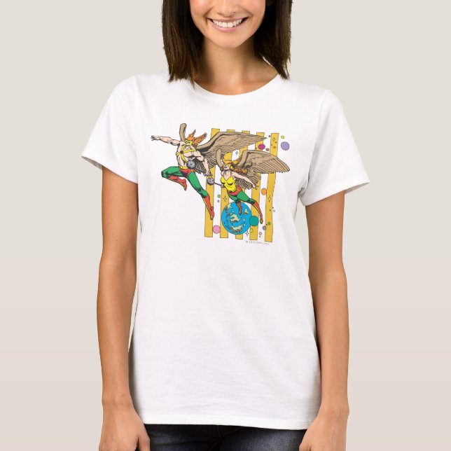 Camiseta Hawkman e HawkWomen (Frente)