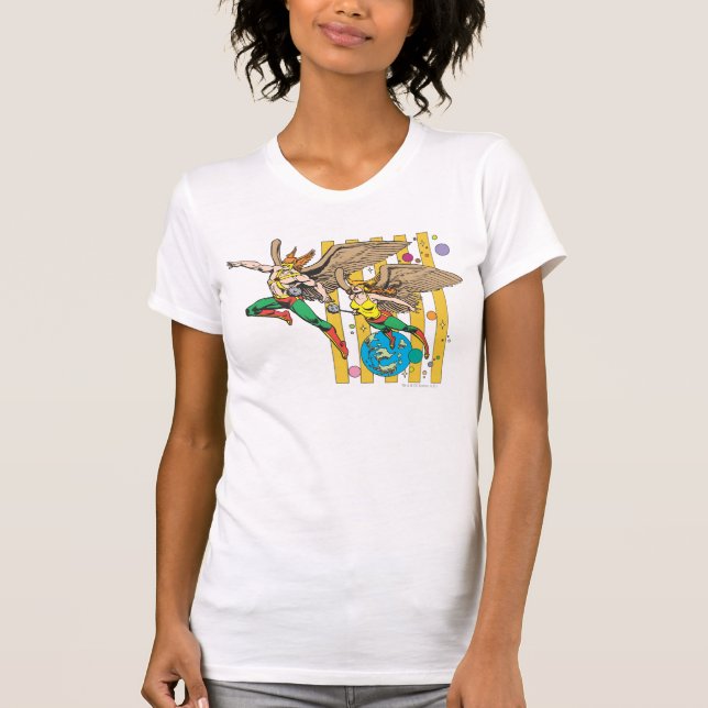 Camiseta Hawkman e HawkWomen (Frente)
