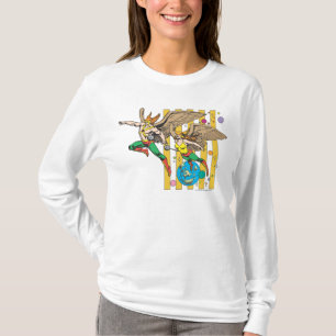 Camiseta Hawkman e HawkWomen
