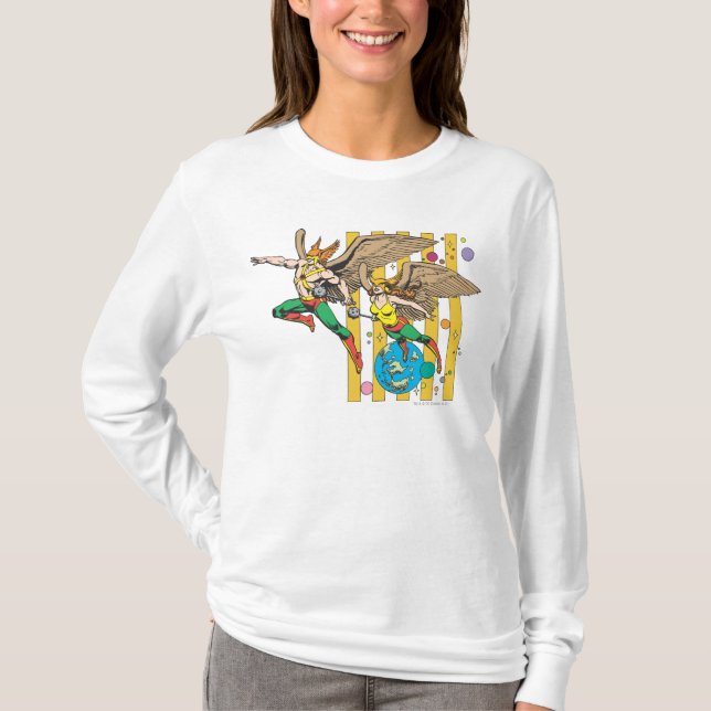 Camiseta Hawkman e HawkWomen (Frente)