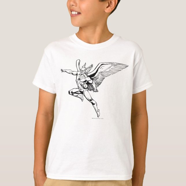 Camiseta Hawkman Soaring Outline (Frente)