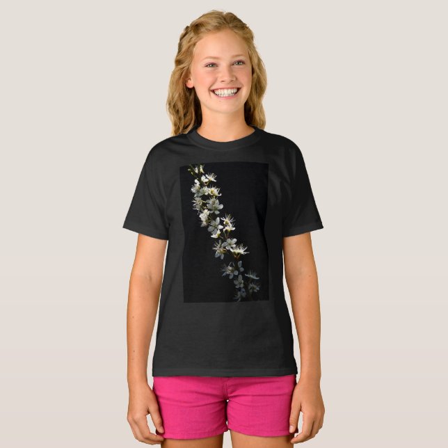 Camiseta Hawthorn Flowers Gccnm (Frente Completa)