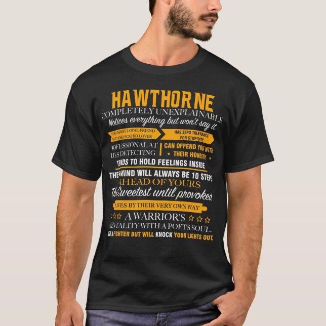 Camiseta HAWTHORNE completamente inexplicável (Frente)