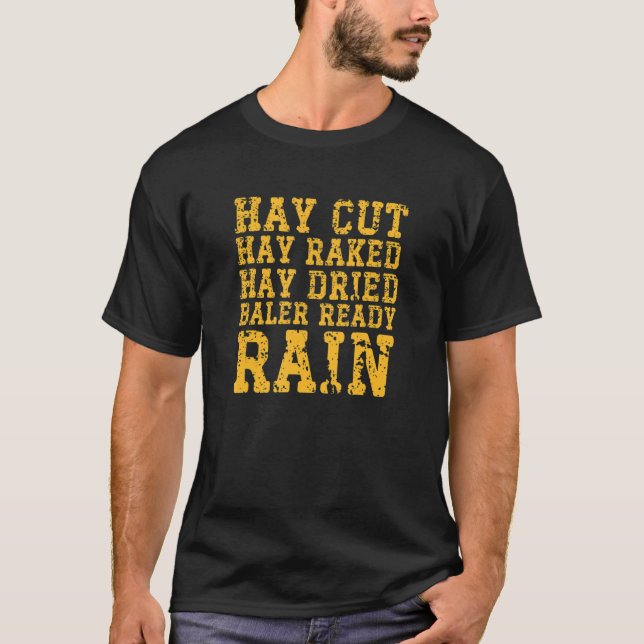 Camiseta Hay Cut Hay Ru Hay Balança Seca Pronta Chuva Diver (Frente)