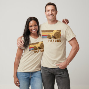 Camiseta hay hun Hay bale Engraçado Fazenda Vida Campo Hayf