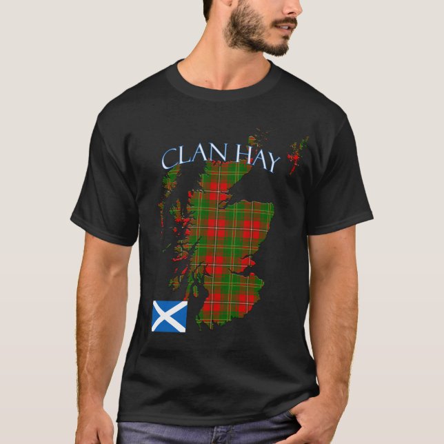 Camiseta Hay Scottish Clan Tartan Scotland (Frente)