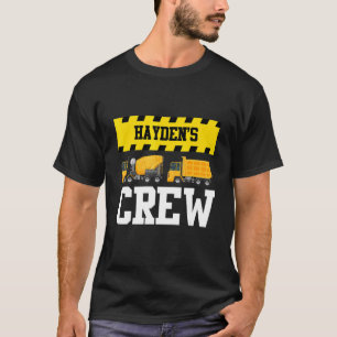 Camiseta Hayden Construction Crew Custom Dumpcaminhão Tru
