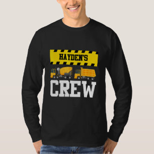 Camiseta Hayden Construction Crew Custom Dumpcaminhão Tru