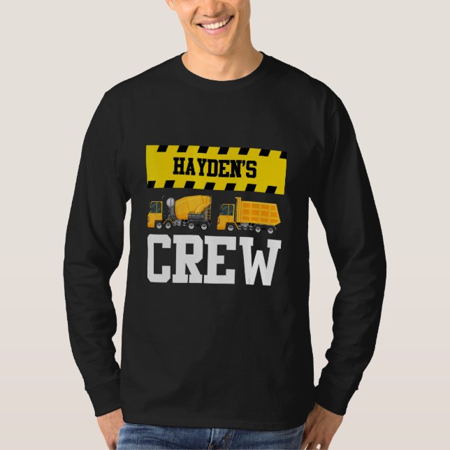 Camiseta Hayden Construction Crew Custom Dumpcaminhão Tru (Frente)