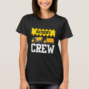 Camiseta Hayden Construction Crew Custom Dumpcaminhão Tru