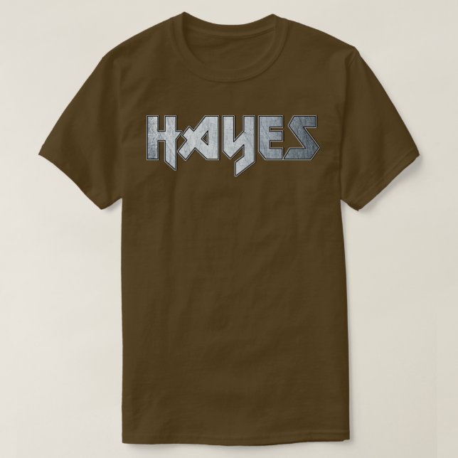Camiseta Hayes de metal pesado (Frente do Design)