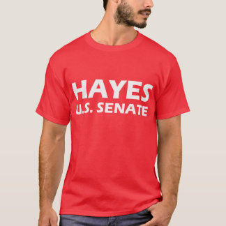 Camiseta HAYES PARA o t-shirt da campanha de SENADO dos