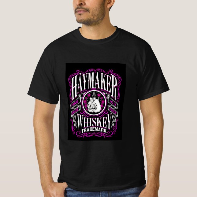 Camiseta Haymaker fine 100grade prova whiskey marca registr (Frente)