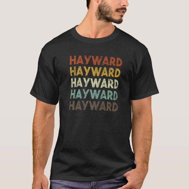 Camiseta Hayward California Retro 80s Estilo Vintage (Frente)