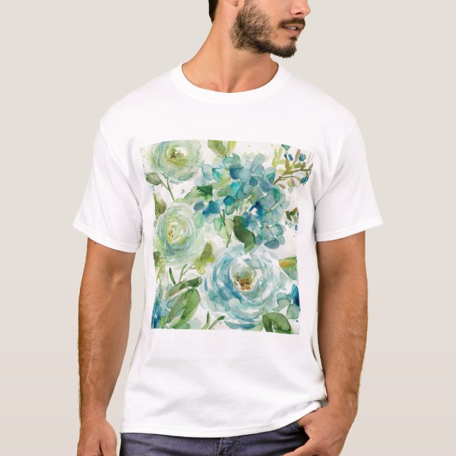 Camiseta HAZ06 refrigeram a aguarela Floral.tif (Frente)