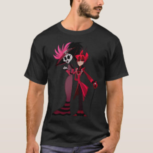 Camiseta Hazbin Hotel Alastor E Rosie
