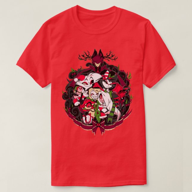 Camiseta Hazbin Hotel Natal (Frente do Design)