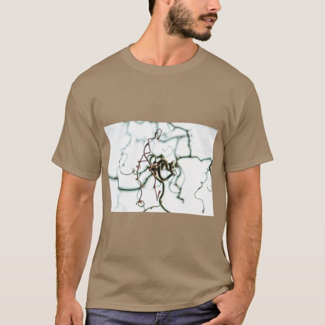 Camiseta Hazelnut Tree Botanical Art Tee (Frente)