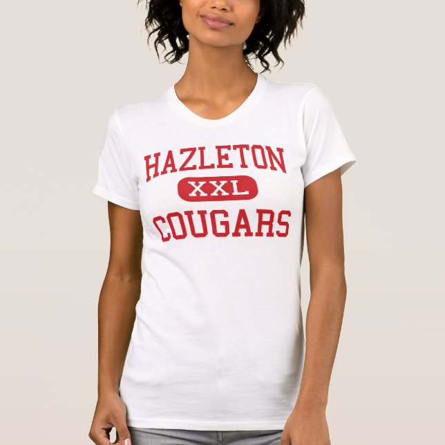 Camiseta Hazleton - pumas - área - Hazleton Pensilvânia (Frente)