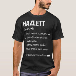 Camiseta Hazlett Name Definition Retro Family Funny 