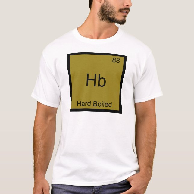 Camiseta Hb - Símbolo de Elemento de Química Engraçada com  (Frente)