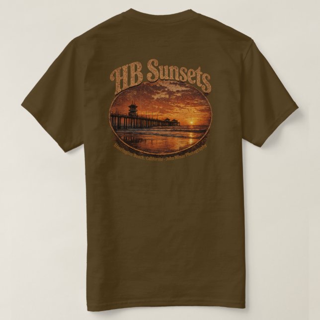 Camiseta HB Sunsets (Homens)   (Verso do Design)