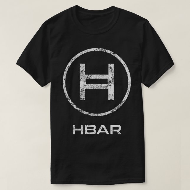 Camiseta HBAR Crypto Hedera Hashgraph Token Blockchain Gove (Frente do Design)