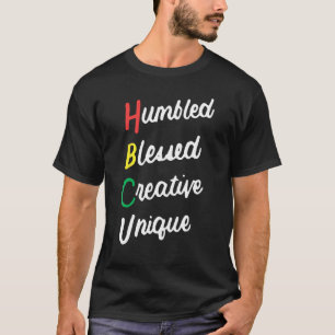 Camiseta HBCU Africano humilde Bênção Criativa Exclusiva Pr