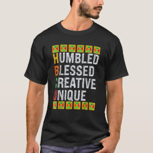 Camiseta Hbcu Africano Humilhado Abençoado Criativo Único N