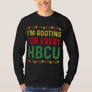 Camiseta HBCU Black History Month, estou torcendo por todos