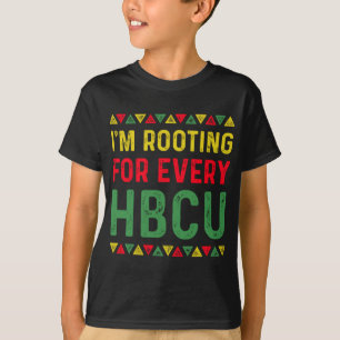 Camiseta HBCU Black History Month, estou torcendo por todos