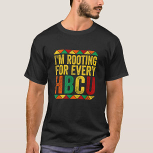 Camiseta HBCU Black History Month, estou torcendo por todos