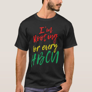 Camiseta HBCU Black History Month, estou torcendo por todos