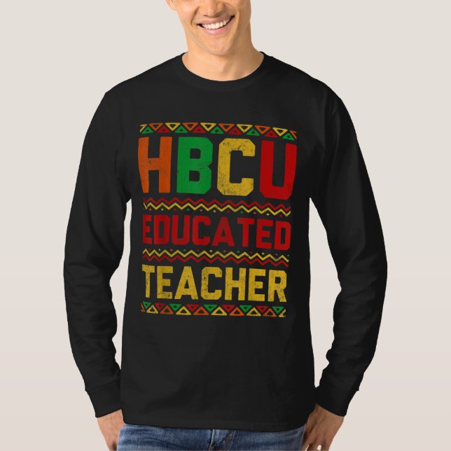 Camiseta HBCU Educou o Afro History Black Colleg Histórico (Frente)