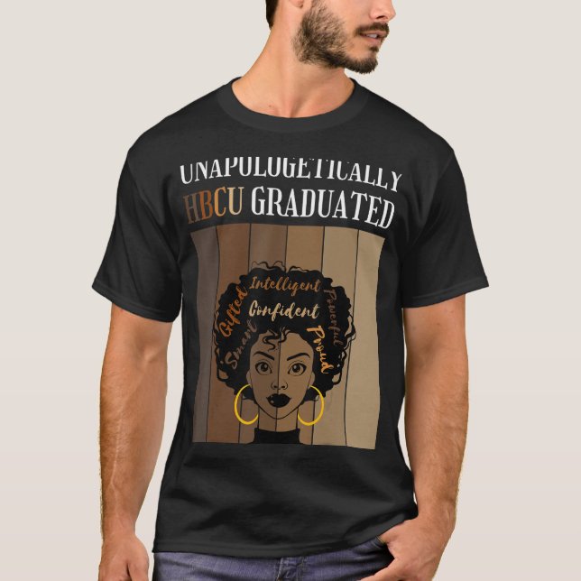 Camiseta HBCU Graduada Histórica Negra C sem desculpas (Frente)