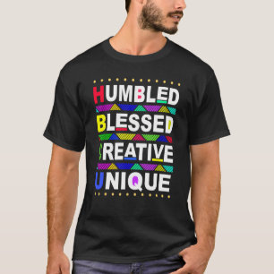 Camiseta HBCU Humbled Bendled Único Criativo Histórico