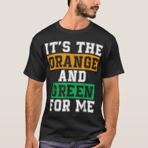 Camiseta HBCU Humorosa É o Laranja e Verde para mim Diverti